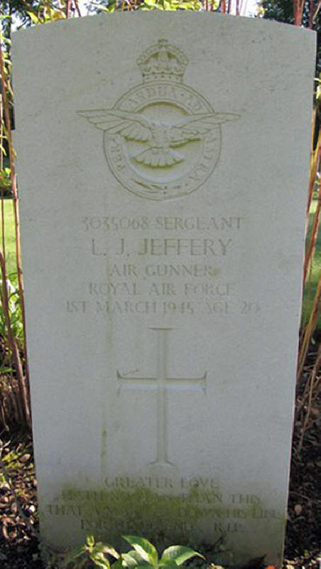 Sgt Lesley John Jeffrey<br/><br /><br />died March 1st, 1945